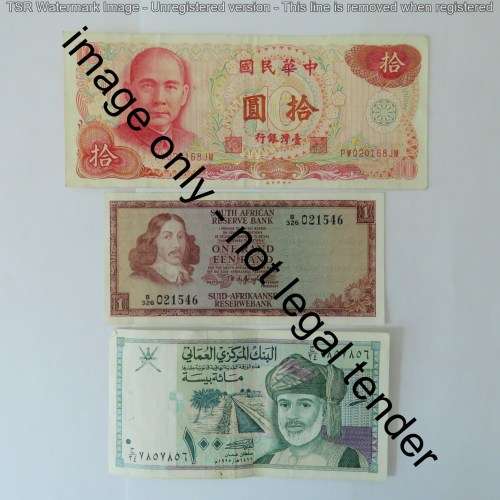 Lot of 10 banknotes - Some better ones - World