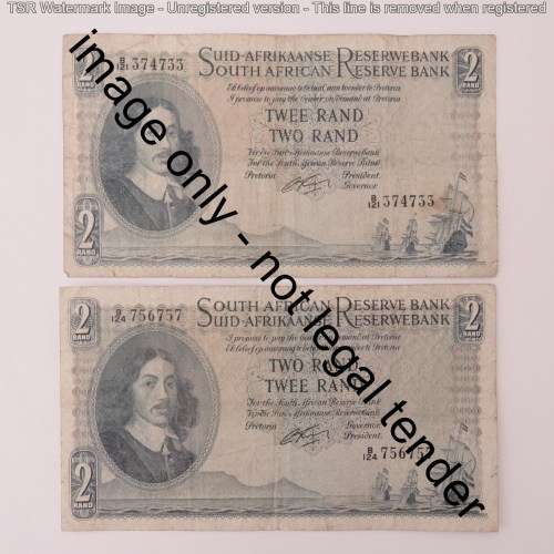 Rissik lot of 15 R2 notes all different prefix