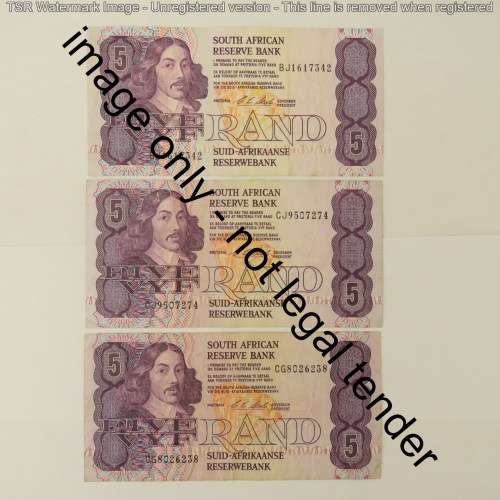 CL Stals lot of 20 R5 notes - CL Stals first issue
