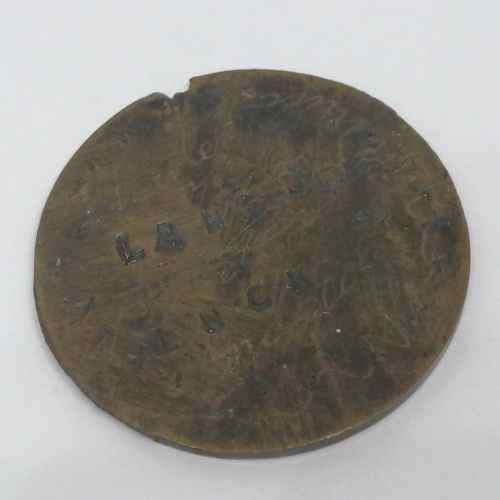 Antique Langburks and Lurk token - made on South African George V one penny
