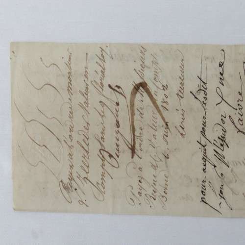 1805 French Napoleonic Bill of Exchange - 5000 Francs - Excellent condition