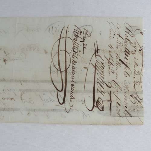 French Napoleonic Bill of Exchange for 4560 Francs