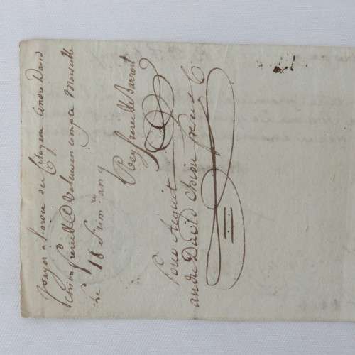 Early 1800`s French Napoleonic Bill of Exchange