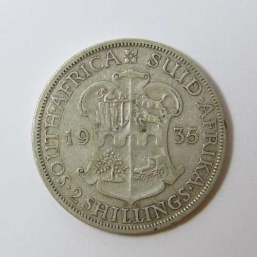 South Africa 1935 two shilling