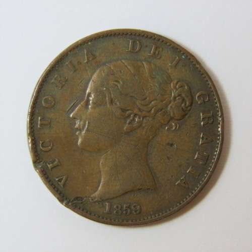 Great Britain 1859 half penny - Victoria