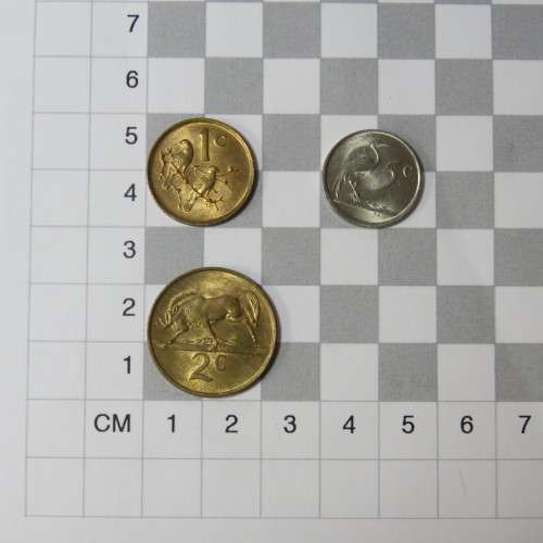South Africa 1985 set of coins - 1 cent to 1 rand