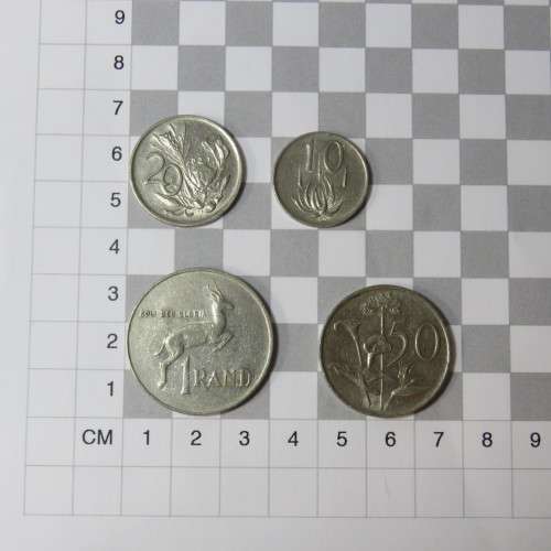 South Africa 1985 set of coins - 1 cent to 1 rand