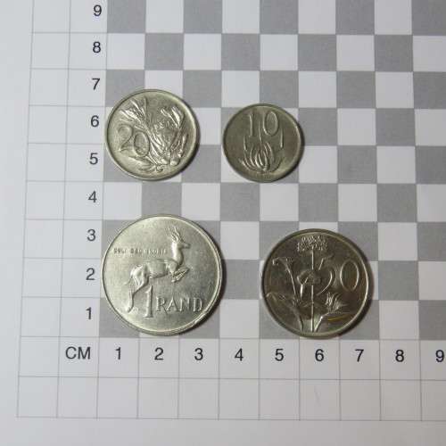 South Africa 1988 set of coins from 1 cent to 1 rand