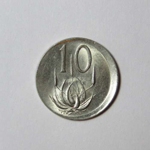 South Africa Error coin misstruck 1989 ten cent