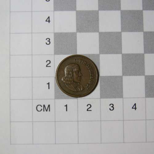 South Africa Error coin 1967 one cent with no reverse image - Weighs 2,8 g