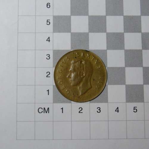 South Africa Error coin 1949 penny with less than half the thickness of the normal penny