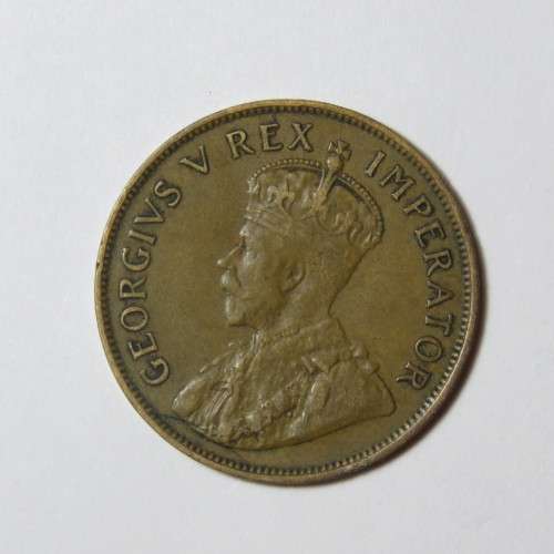 South Africa Error coin 1934 penny with misaligned 4