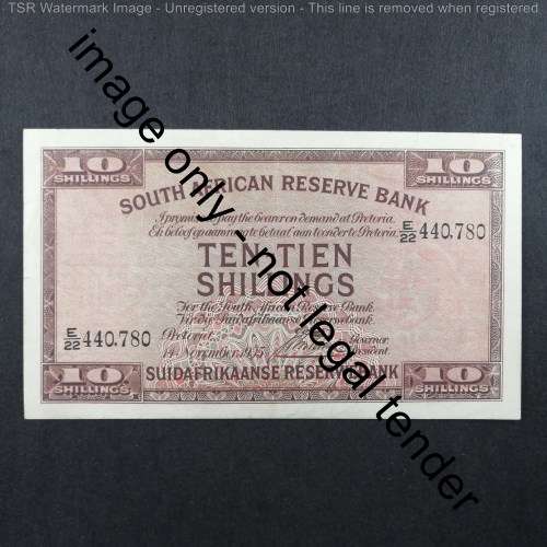 Postmus only issue 14 November 1935 Ten Shillings - Excellent condition with middle fold