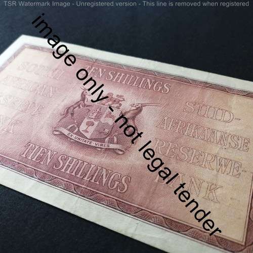 MH de Kock First Issue 11 November 1947 Ten Shilling banknote EF