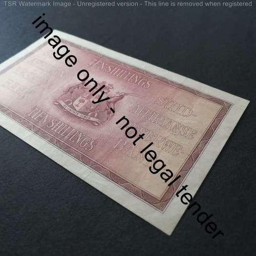 MH de Kock First Issue 11 November 1947 Ten Shilling banknote EF