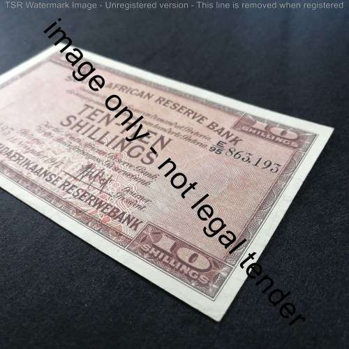 MH de Kock First Issue 11 November 1947 Ten Shilling banknote EF