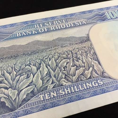 Reserve Bank of Rhodesia Ten Shillings L13 Salisbury 1 June 1966 AU