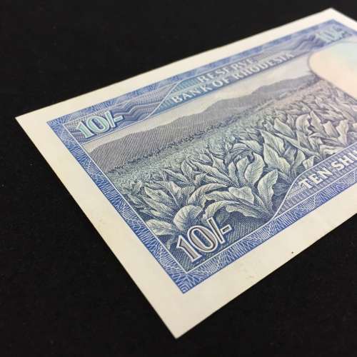 Reserve Bank of Rhodesia Ten Shillings L13 Salisbury 1 June 1966 AU