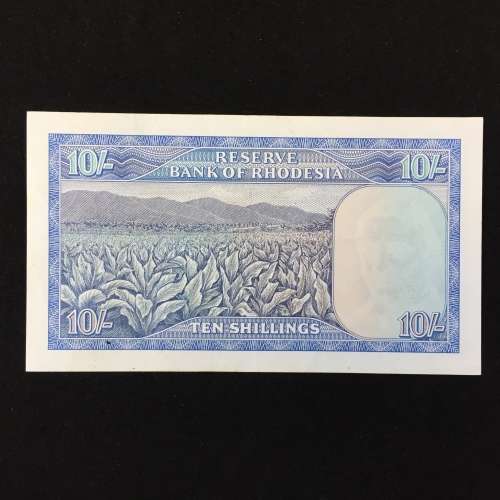 Reserve Bank of Rhodesia Ten Shillings L13 Salisbury 1 June 1966 AU