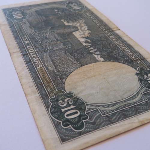 Reserve Bank of Rhodesia Ten Dollars 1 March 1976 - VF