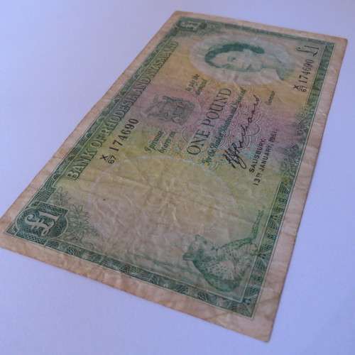 Rhodesia and Nyasaland One Pound 13 January 1961 X67