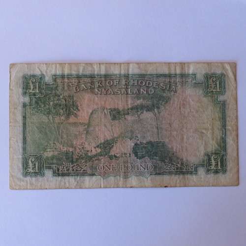 Rhodesia and Nyasaland One Pound 23 December 1960 X60