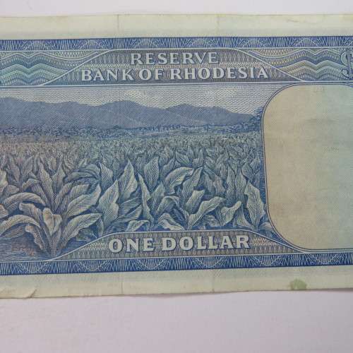 Reserve Bank of Rhodesia One Dollar 15 October 1974 EF