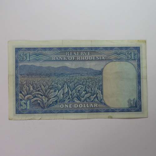 Reserve Bank of Rhodesia One Dollar 15 October 1974 EF