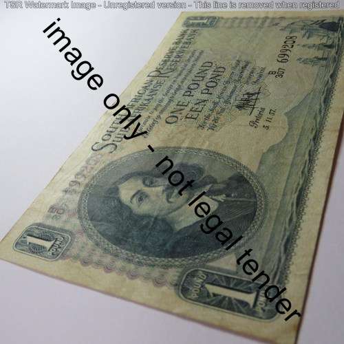 MH de Kock 3rd issue 1 Pound 5-11-57 EF-