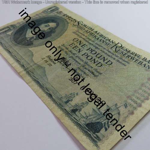 MH de Kock 3rd issue 1 Pound 5-11-57 EF-