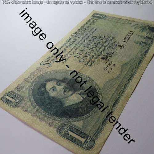 MH de Kock third issue 1 pound 6-5-58 EF+