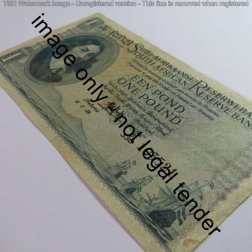 MH de Kock third issue 1 pound 6-5-58 EF+
