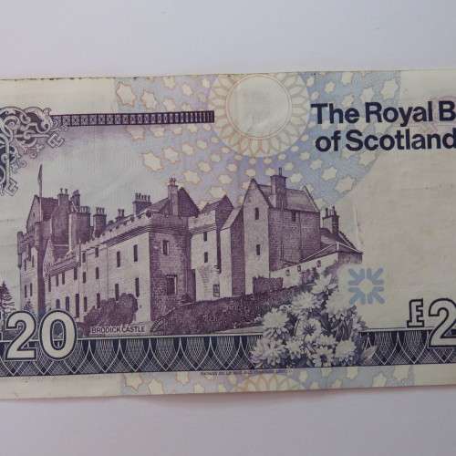 The Royal Bank of Scotland 28 January 1992 Twenty Pounds some creases but excellent