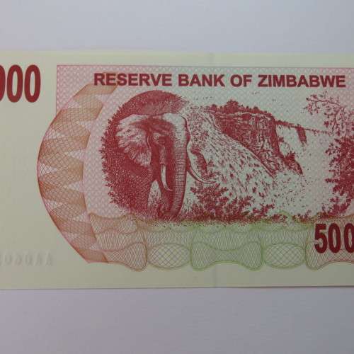 Zimbabwe Bearer cheque 1-3-2007 $50000 uncirculated AA 0602894