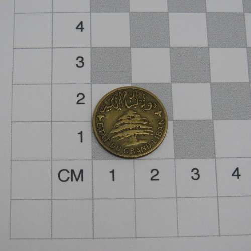 1925 Lebanon Two piastres VF
