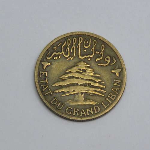 1925 Lebanon Two piastres VF