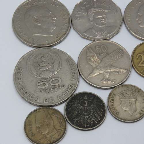 Lot of 10 different countries vintage coins