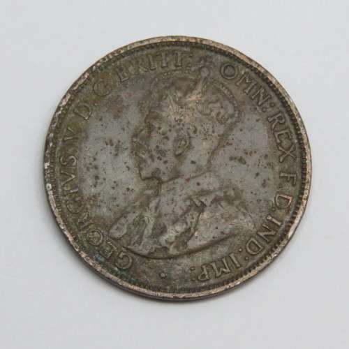 1916 Australia half penny Calcutta mint