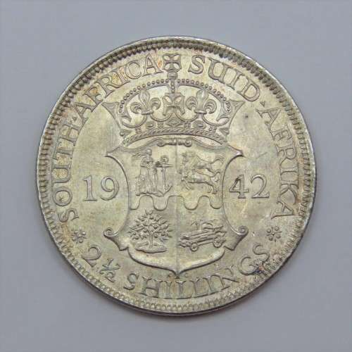 1942 South Africa half crown - Uncirculated