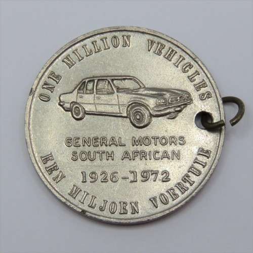 General Motors One Million vehicles 1972 medallion