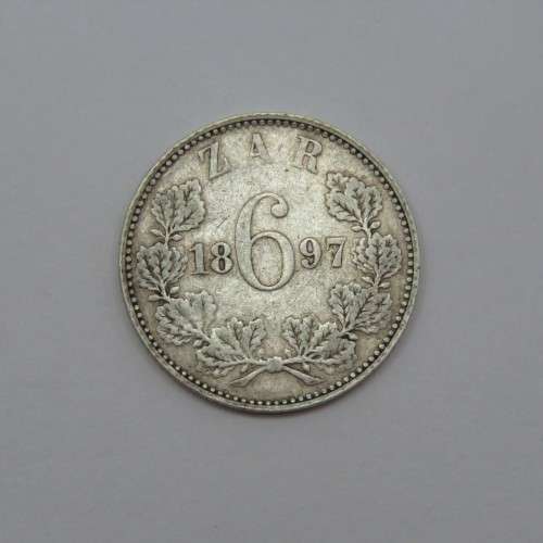 1897 ZAR Kruger sixpence - Good condition