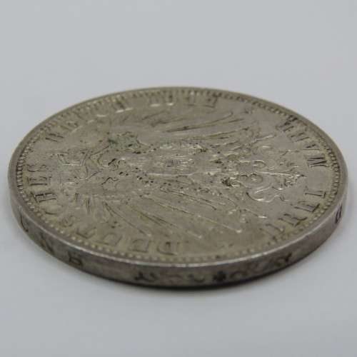 1911 D Germany Bavaria silver 3 mark - AU+