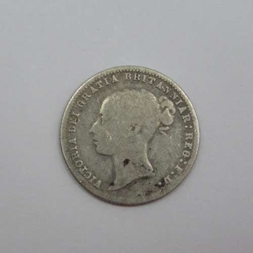 1875 Great Britain Victoria 6d with die number 70 - Well used