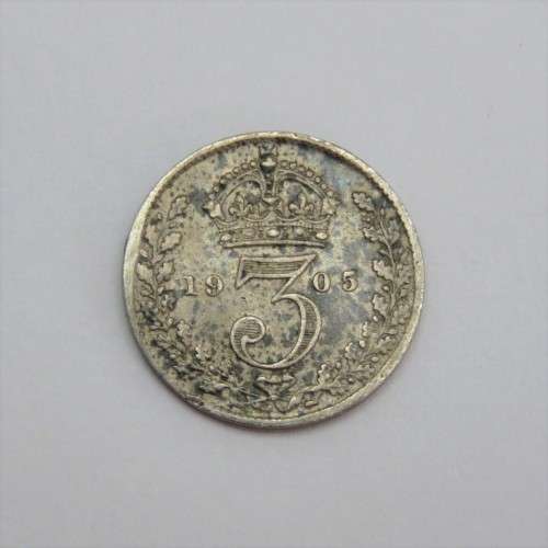 1905 Great Britain threepence EF