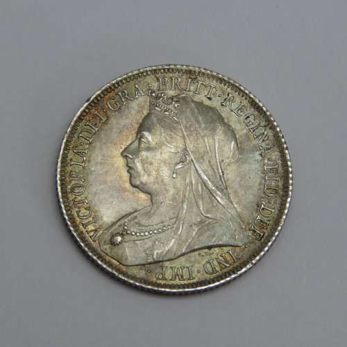 1900 Great Britain Victoria Shilling - Uncirculated