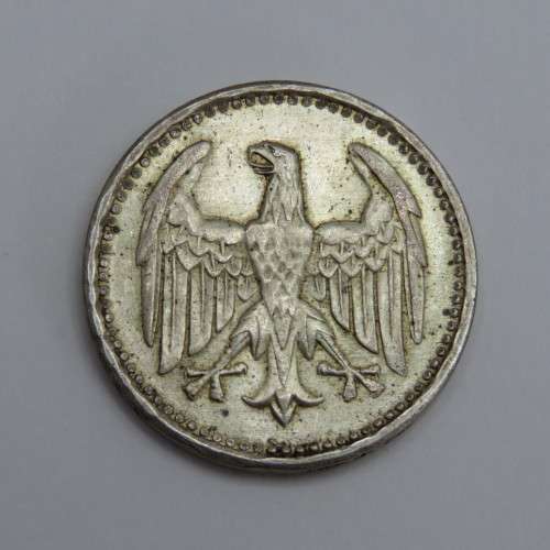 1924 F Germany Weimar Republic Drei Mark AU