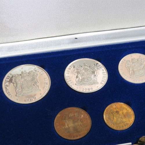 1989 RSA short proof set with silver R1