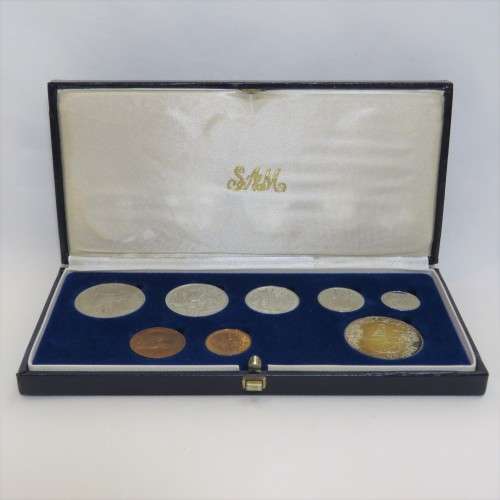 1986 RSA short proof set with silver R1