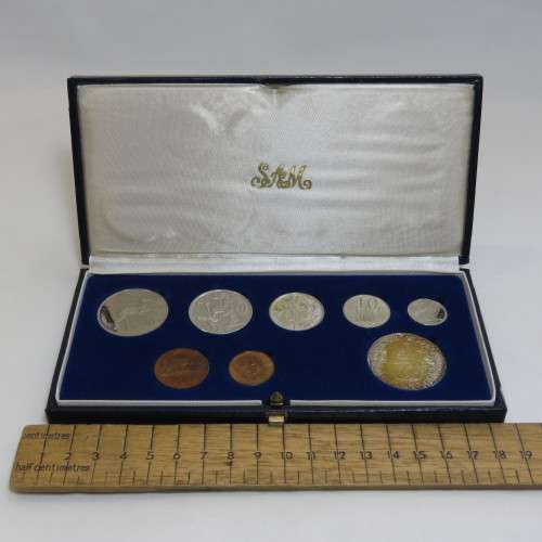 1986 RSA short proof set with silver R1