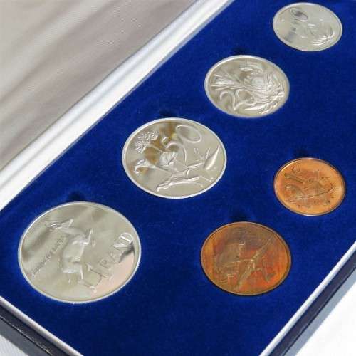 1986 RSA short proof set with silver R1